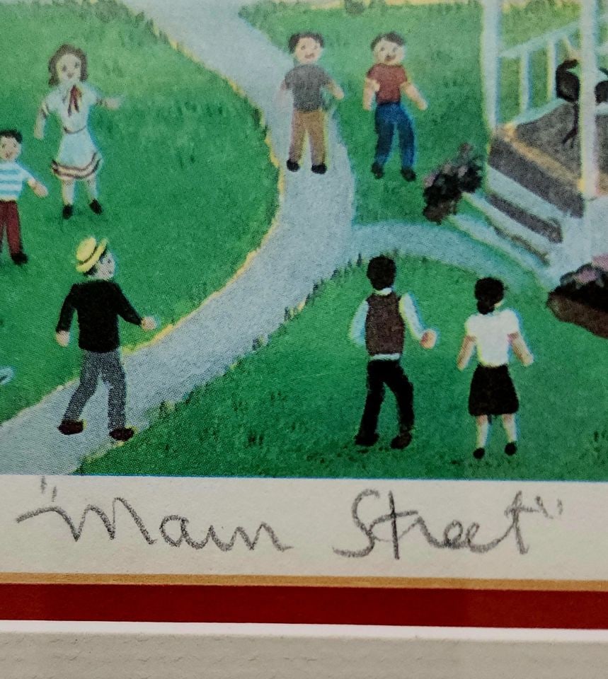 Steven Klein, a vintage Ltd Edition signed print 398/450 titled Main Street framed under glass. - 6