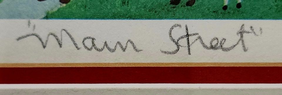 Steven Klein, a vintage Ltd Edition signed print 398/450 titled Main Street framed under glass. - 8