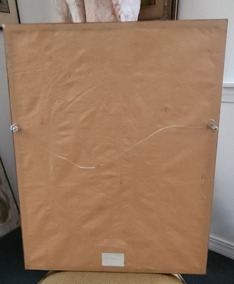 Wonderfully executed vintage mid-century signed original abstract impressionist lithograph w/ - 8