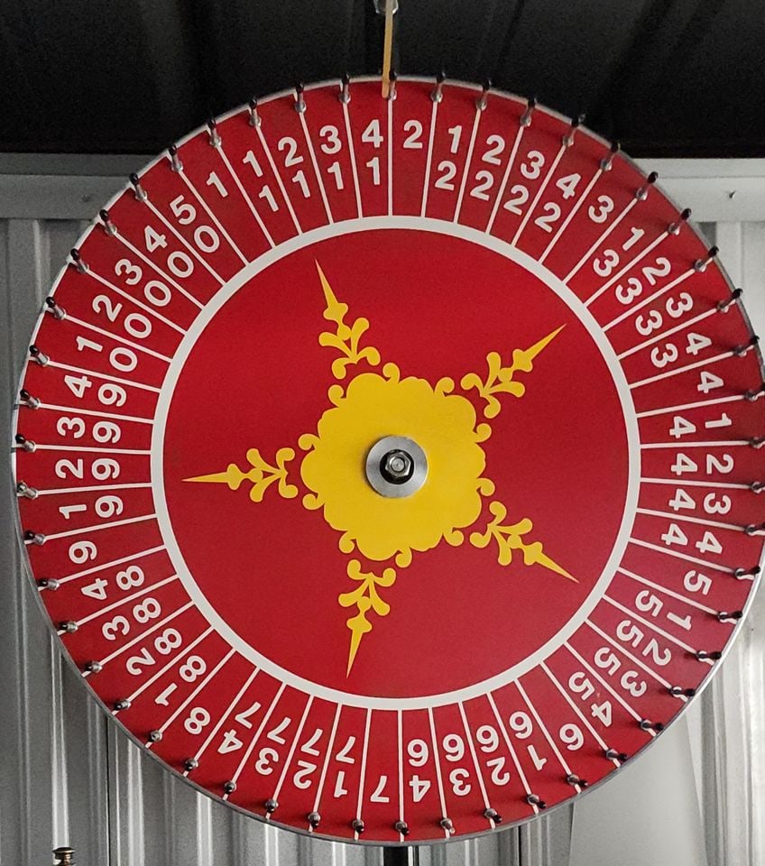 Rare collectible 40" Vintage "Wheel of Fortune" working casino or carnival wheel. - 2