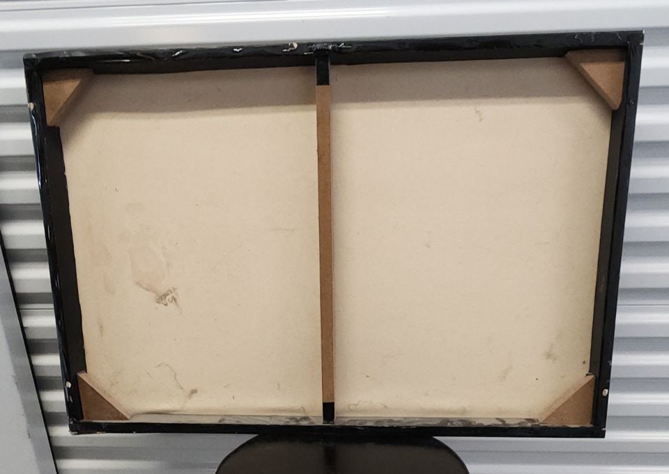 Captivating vintage 30x24 expressionist landscape oil painting w/ wonderful textured impasto style. - 5