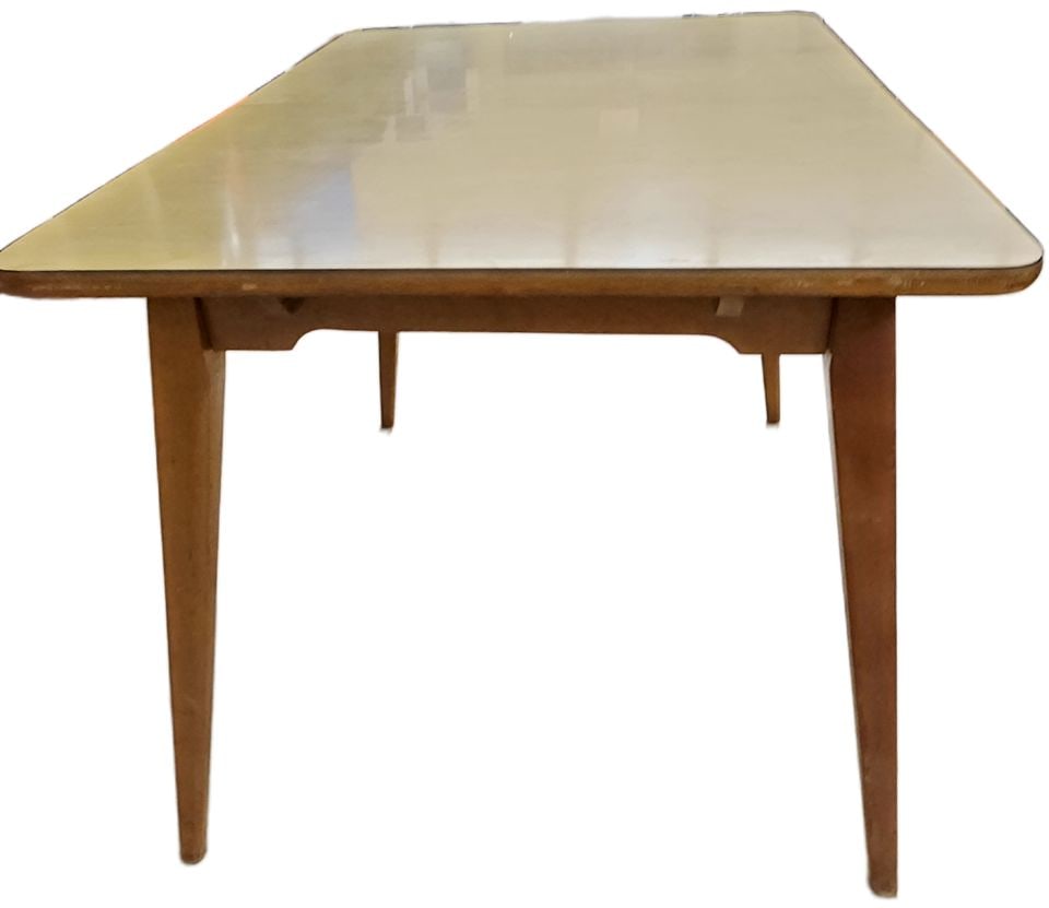 Hale Company Vintage Mid-Century Modern wood dining table w/ classic laminated top 47L x 32W x 30H - 4