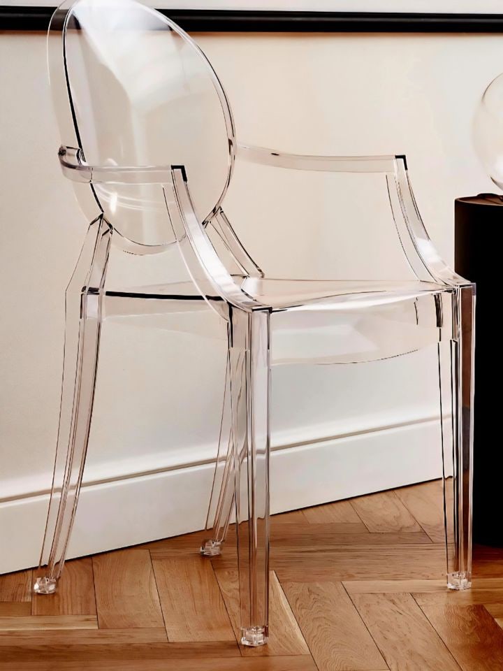 #1 - Iconic Kartell Louis Italian Hi-Design Acrylic Ghost Side Arm Chair - 1 of 2 posted for this - 2