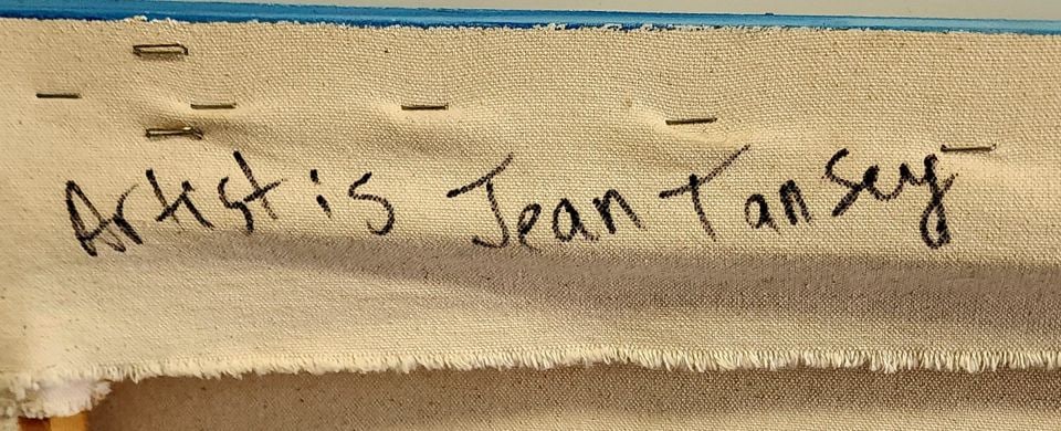 Jean Tansey ultra-large post modern abstract impressionist oil painting of female figure - 3