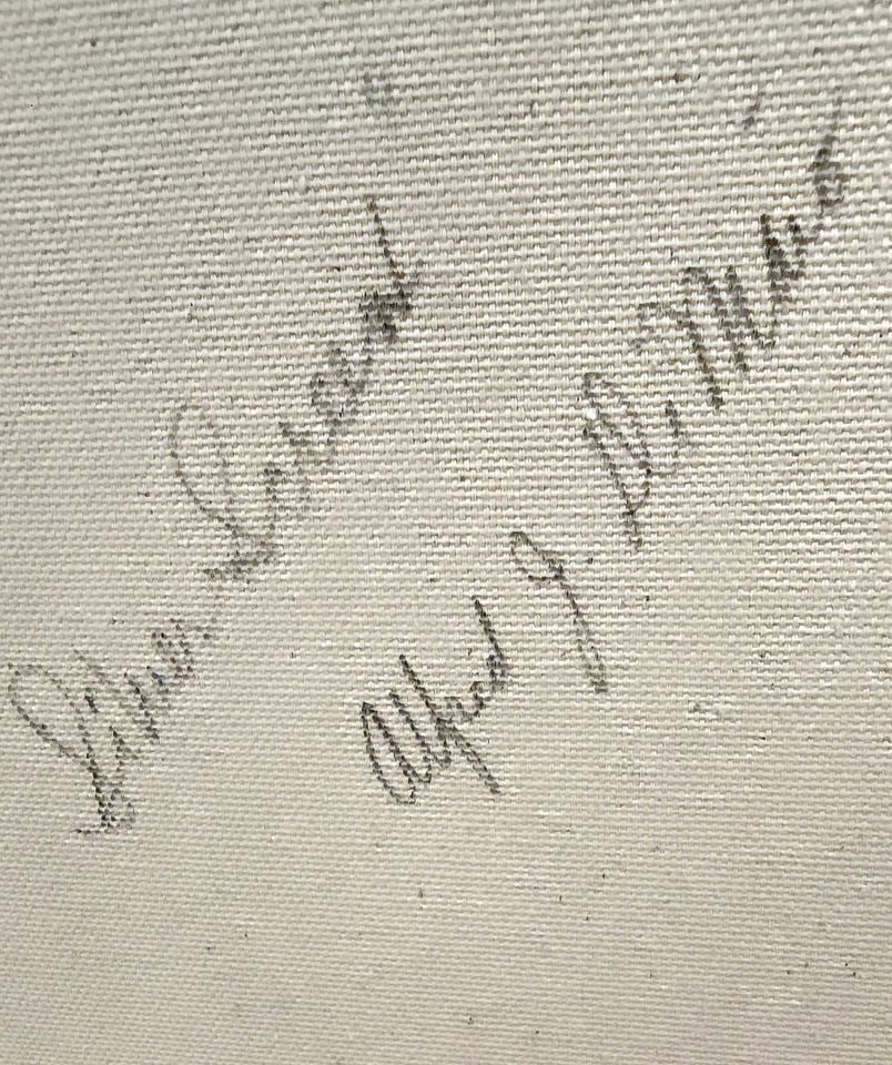 Silver Screen Alfred DiMaio 20x24 postmodern vibrant abstract acrylic mixed media painting. Signed - 4