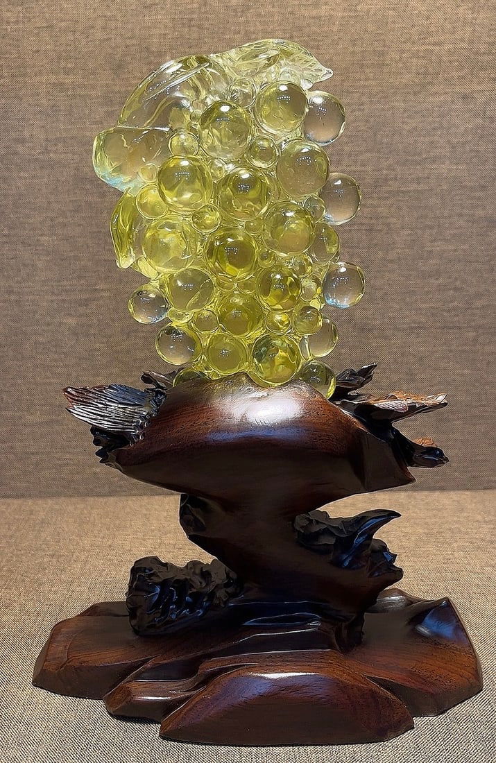 Natural Amethyst Grape Decoration - 4