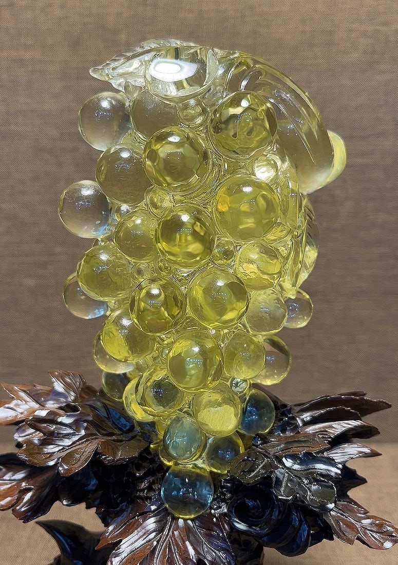 Natural Amethyst Grape Decoration - 5