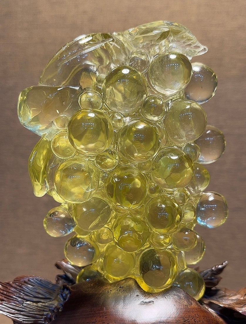 Natural Amethyst Grape Decoration - 8