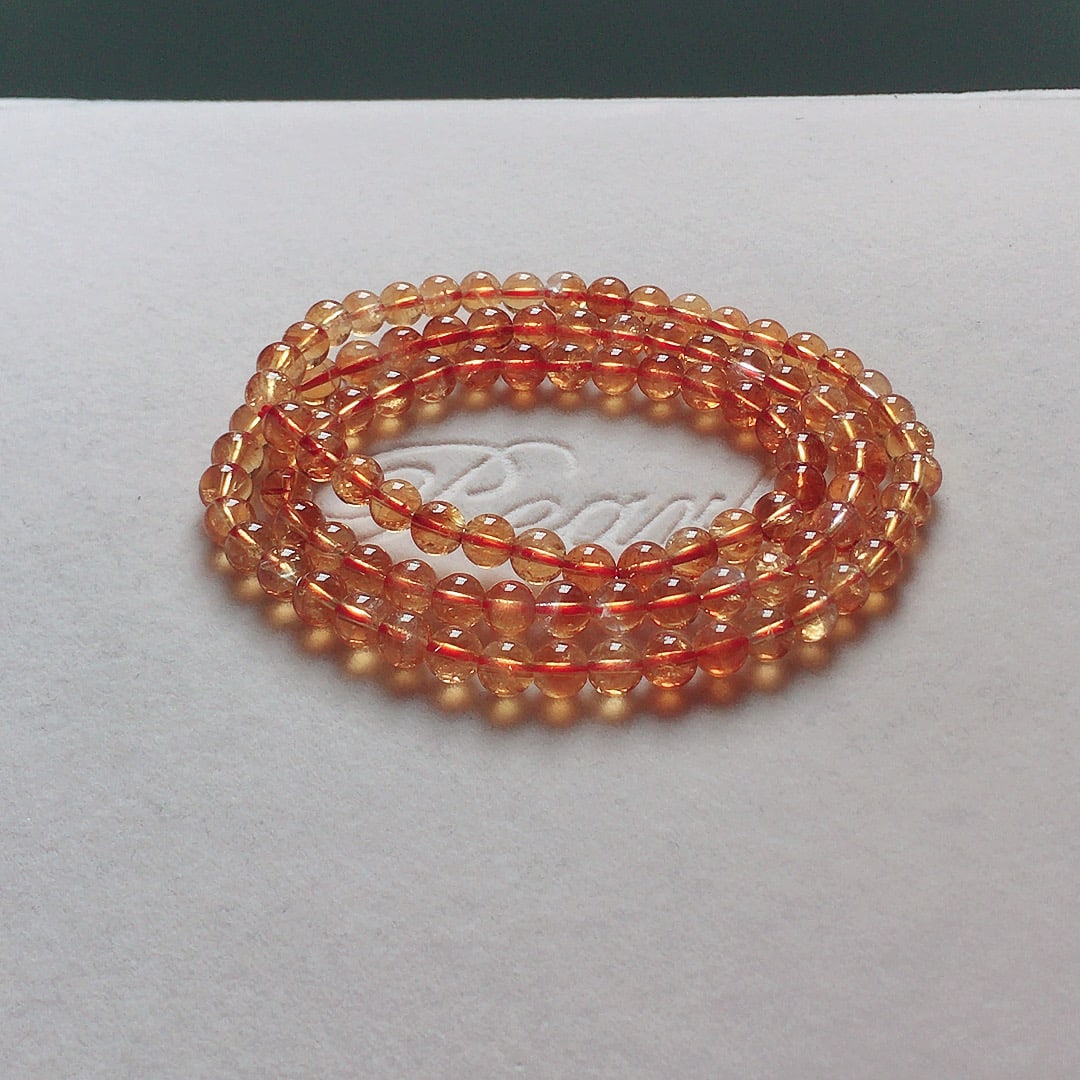 Natural Yellow Quartz Multi-strand Bracelet - 2