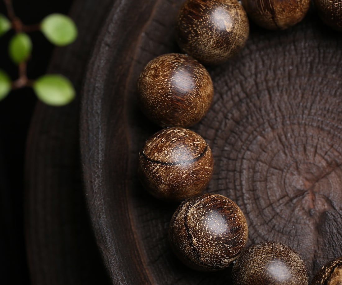 Bodhisattva Chess Agarwood Bead Bracelet - 4