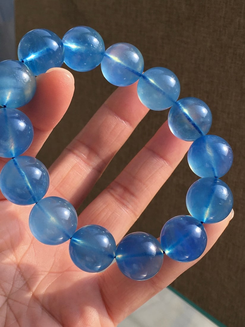 Sapphire Ball Bead Bracelet - 4