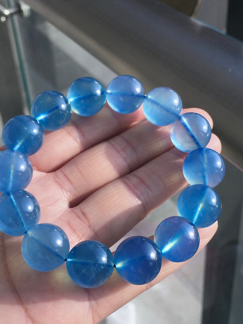 Sapphire Ball Bead Bracelet - 6