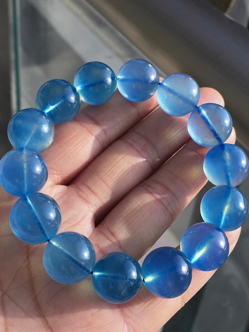 Sapphire Ball Bead Bracelet - 7