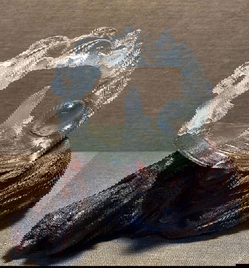 Natural Green Phantom Crystal Zen Decorative Object - 3