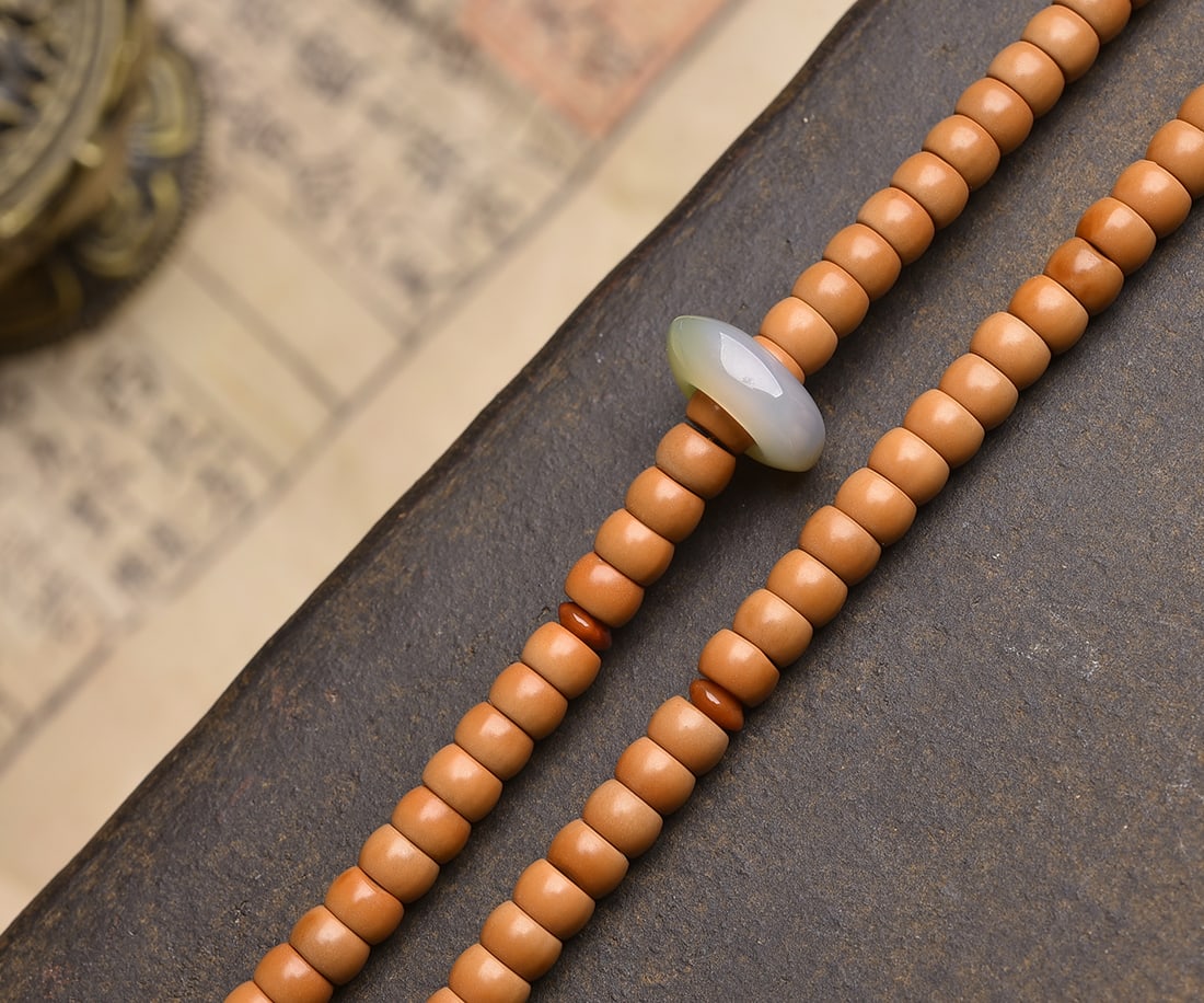 6mm Olive Pit Beaded Bracelet - 5