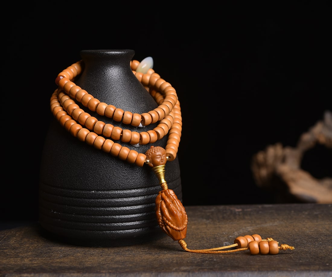 6mm Olive Pit Beaded Bracelet - 6