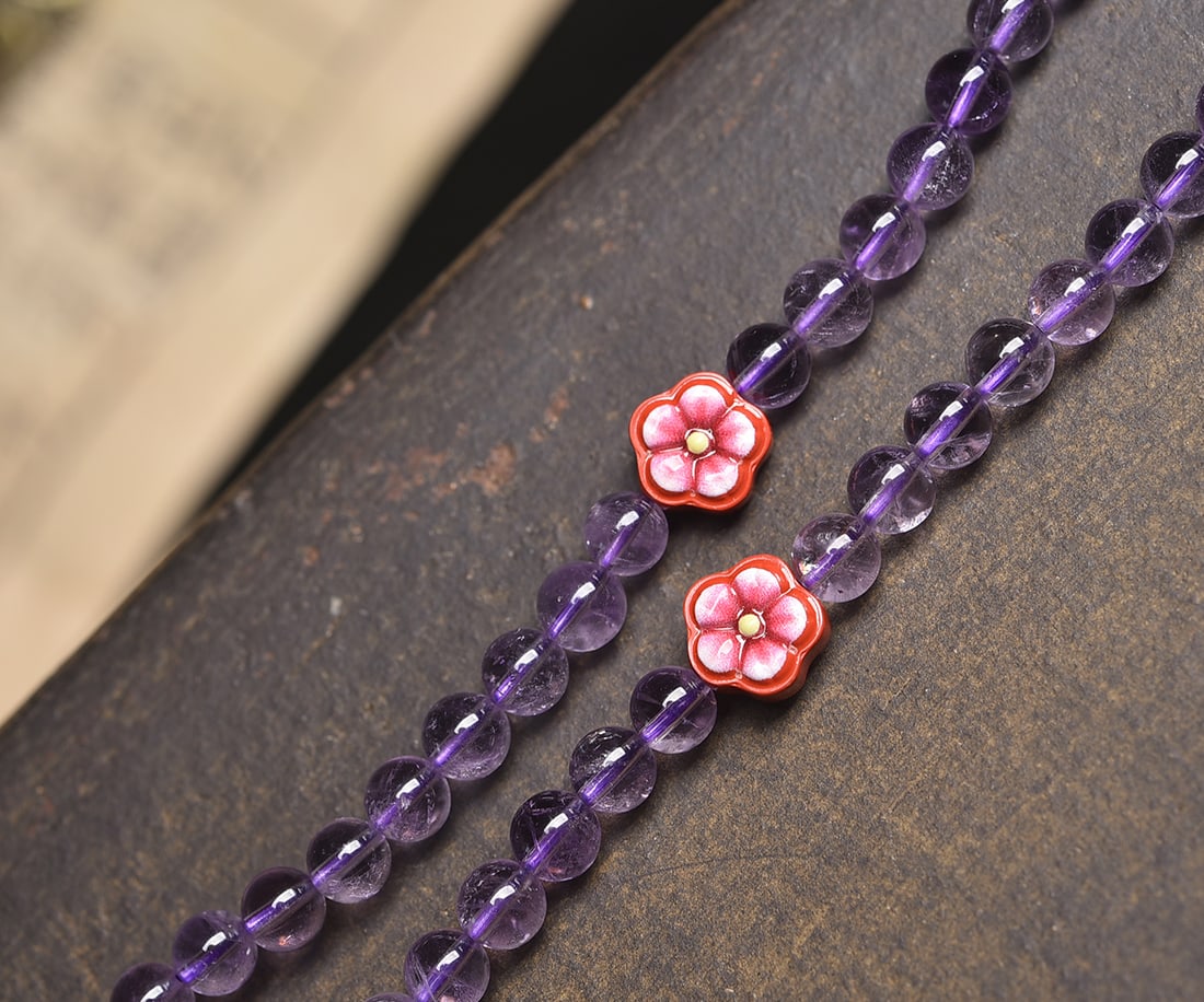 Amethyst Bracelet Necklace - 5