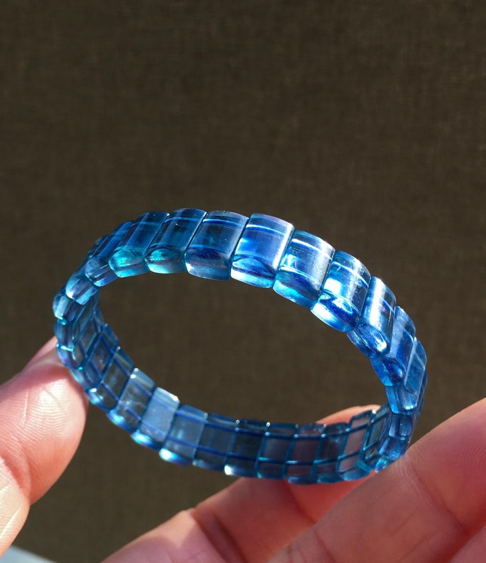 Aquamarine Strand Bracelet - 7