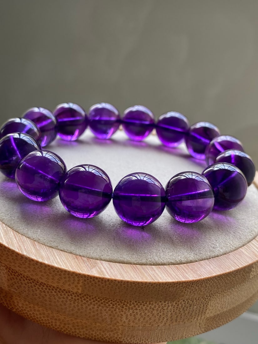 Natural Uruguayan amethyst bracelet - 8