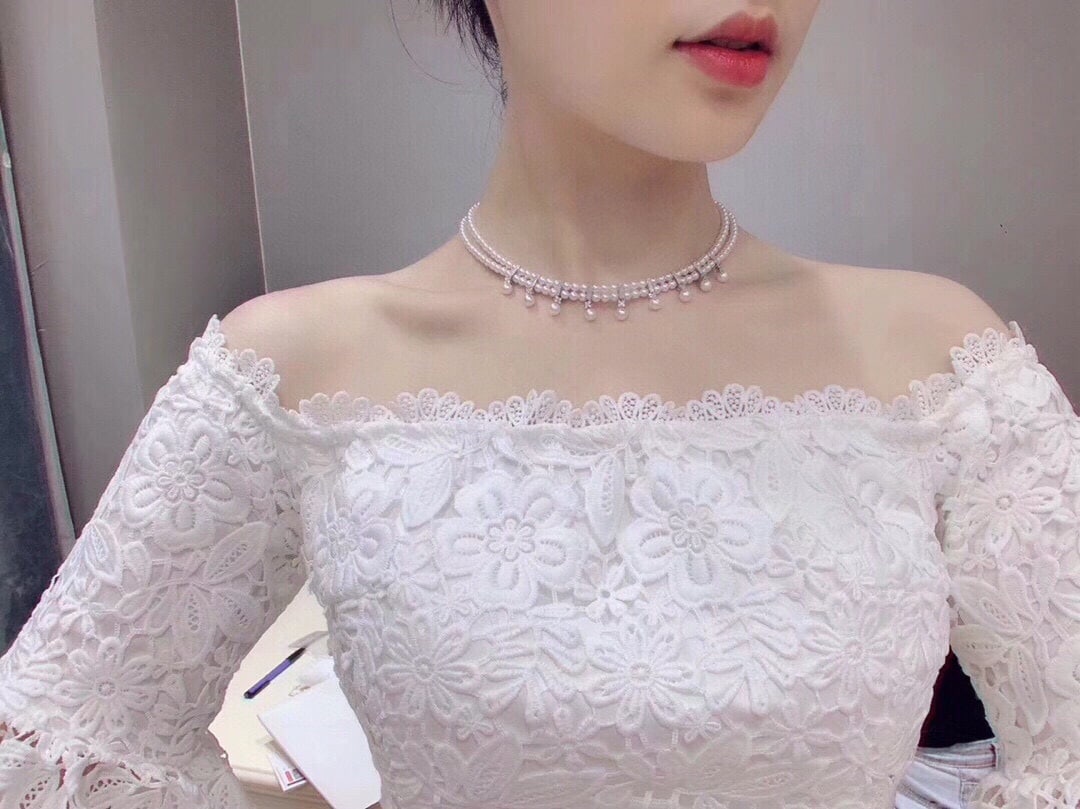 A natural pearl necklace - 4