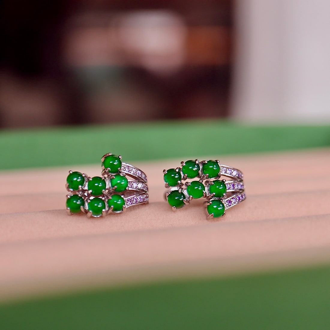 Natural Jade Ear Cuff - 3