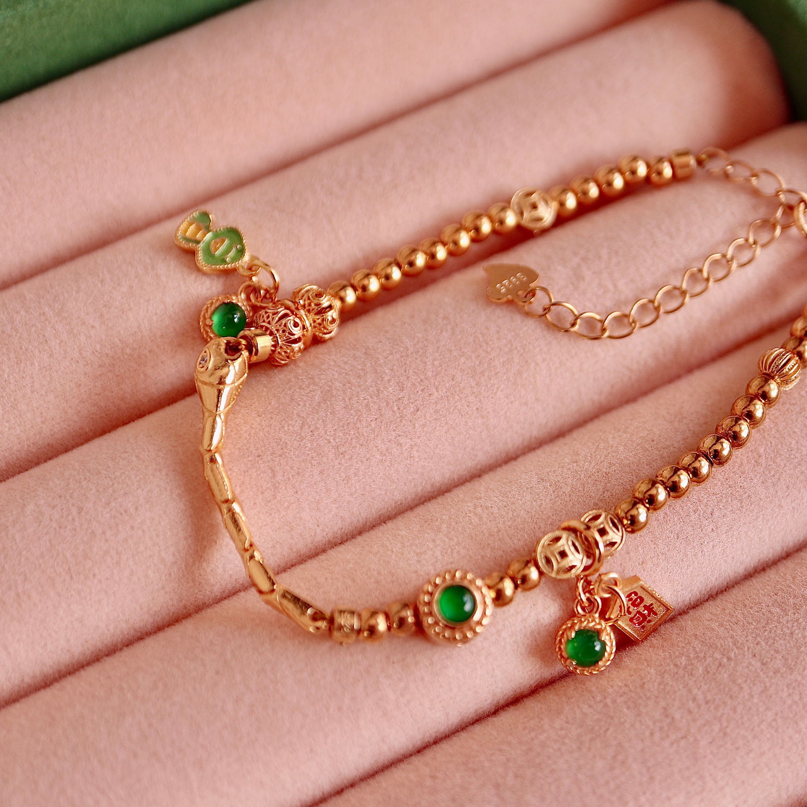 Natural Jade Bracelet S925 Sterling Silver - 3