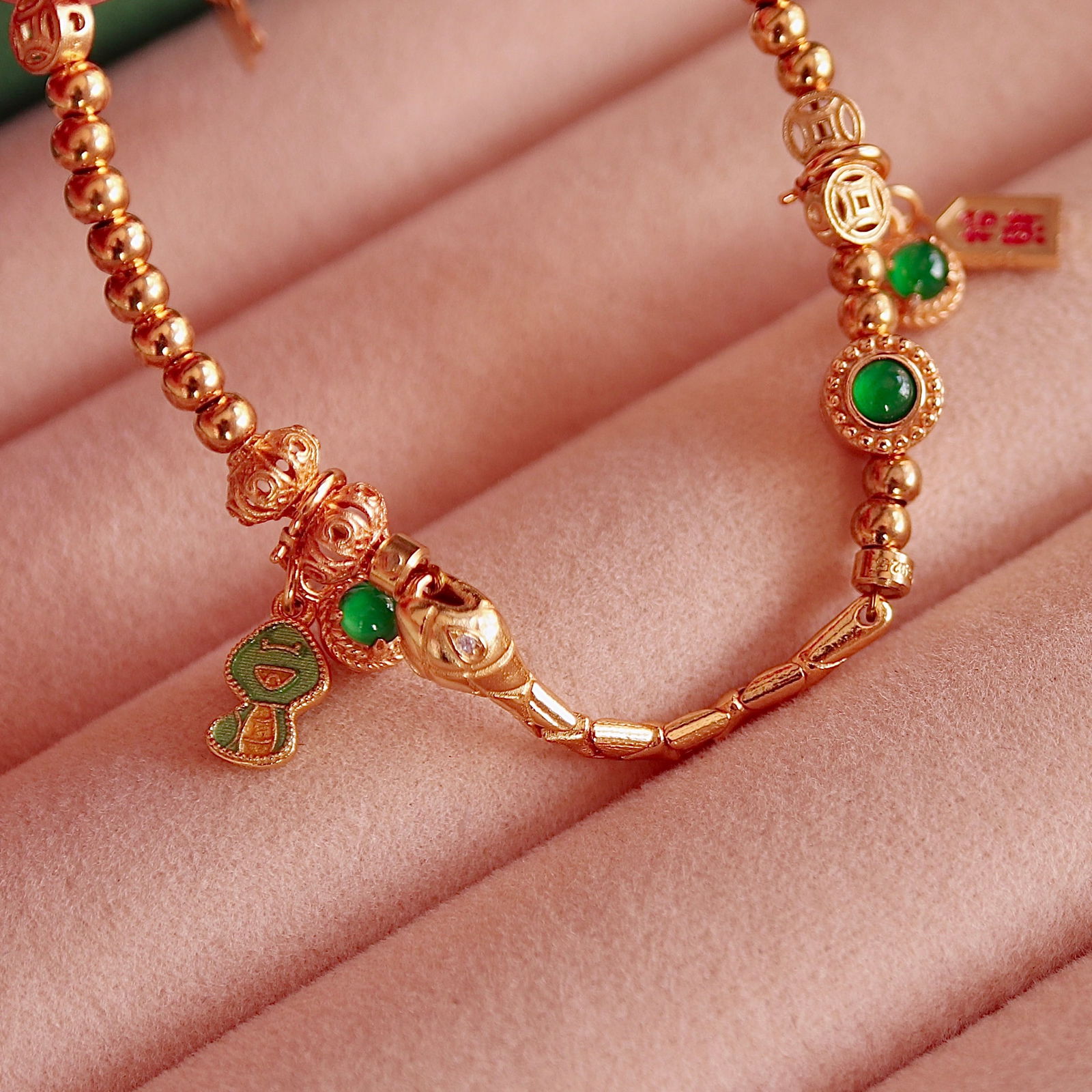 Natural Jade Bracelet S925 Sterling Silver - 4