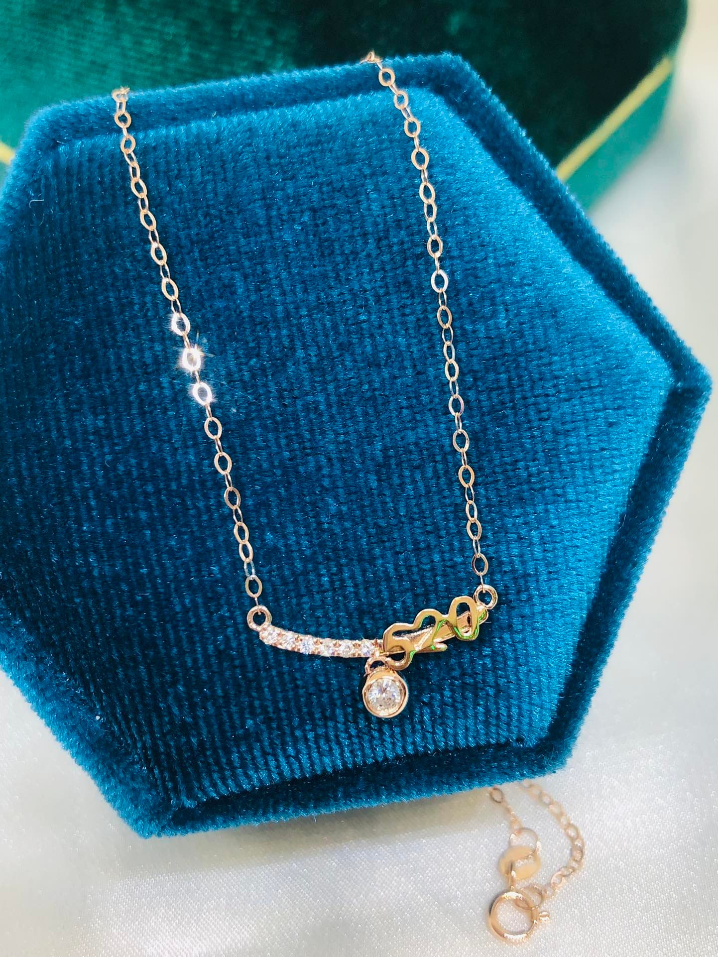 18k Rose Gold 520 Diamond Necklace - 4