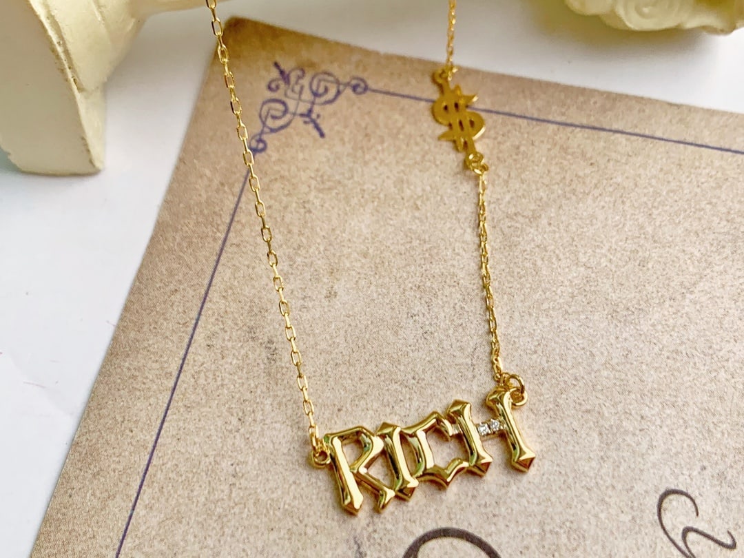 18K diamond-studded necklace - 6