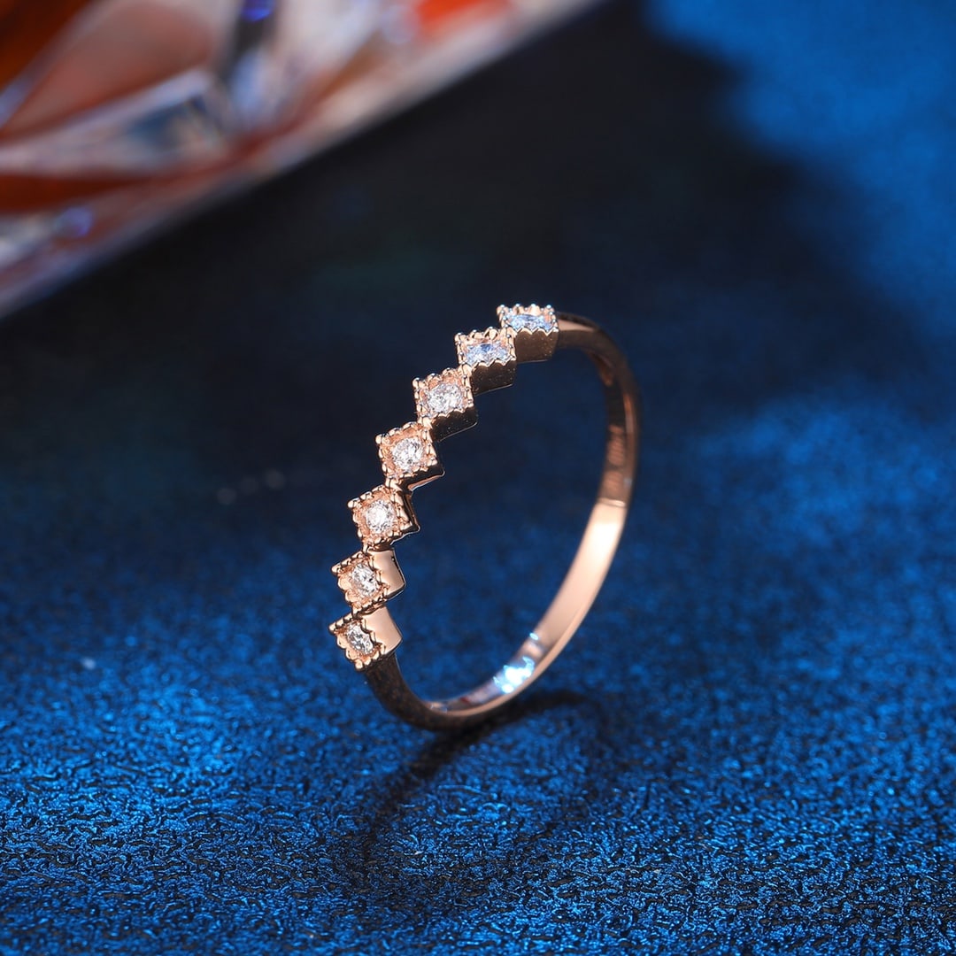 18K Gold Diamond Encrusted Bar Bracelet - 2