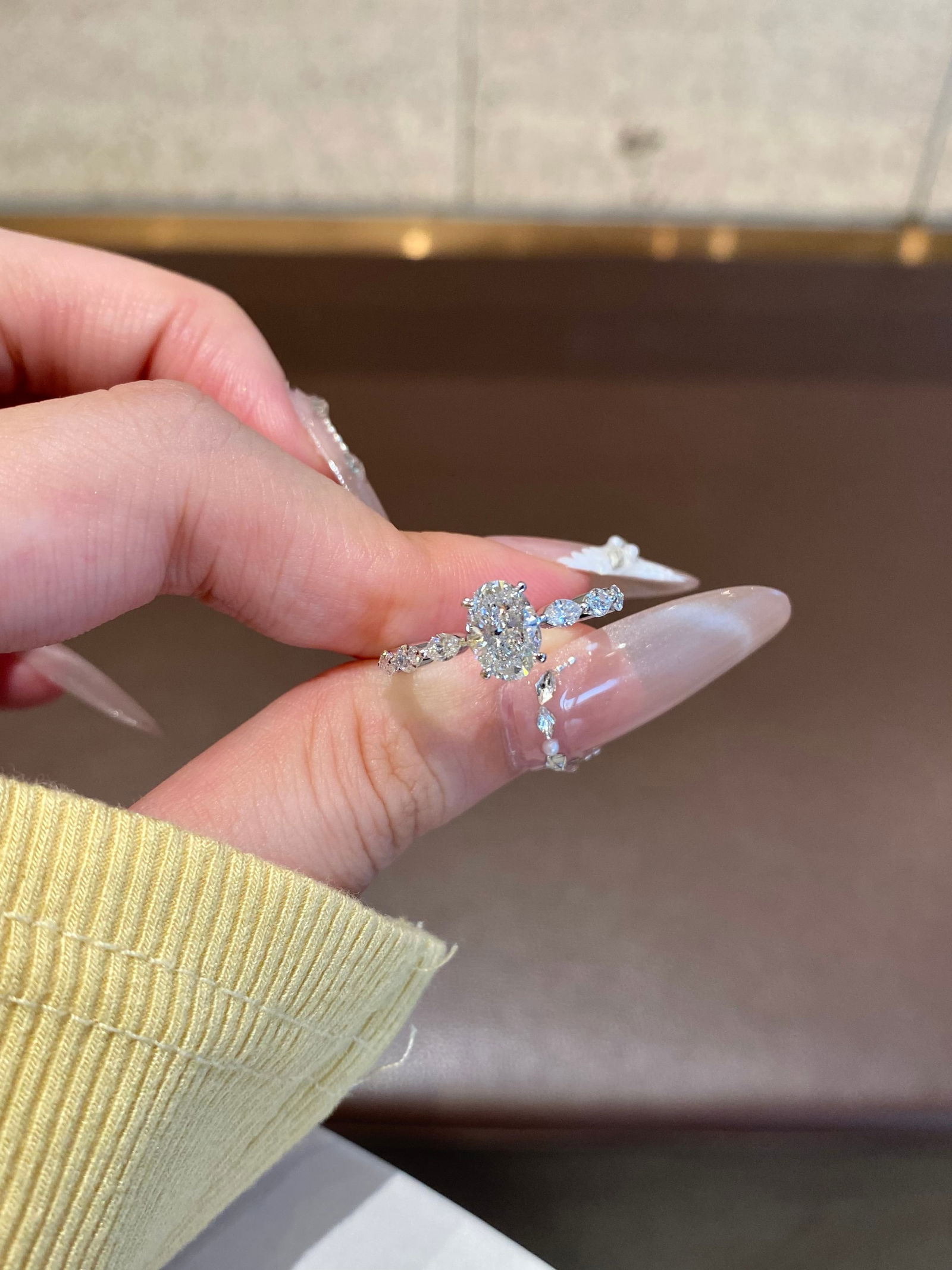 Pt950 Platinum Diamond Ring (1 of 6)