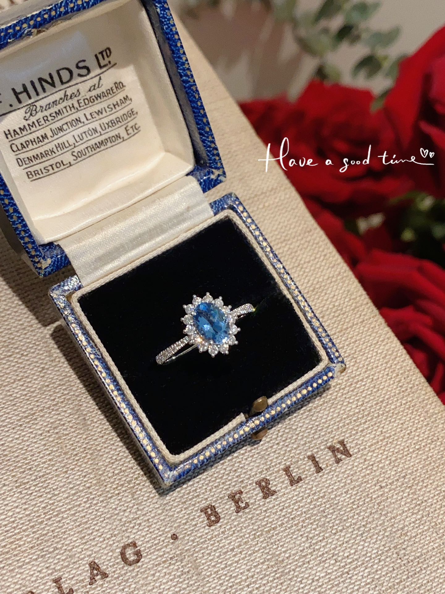 18k Diamond Aquamarine Ring - 5