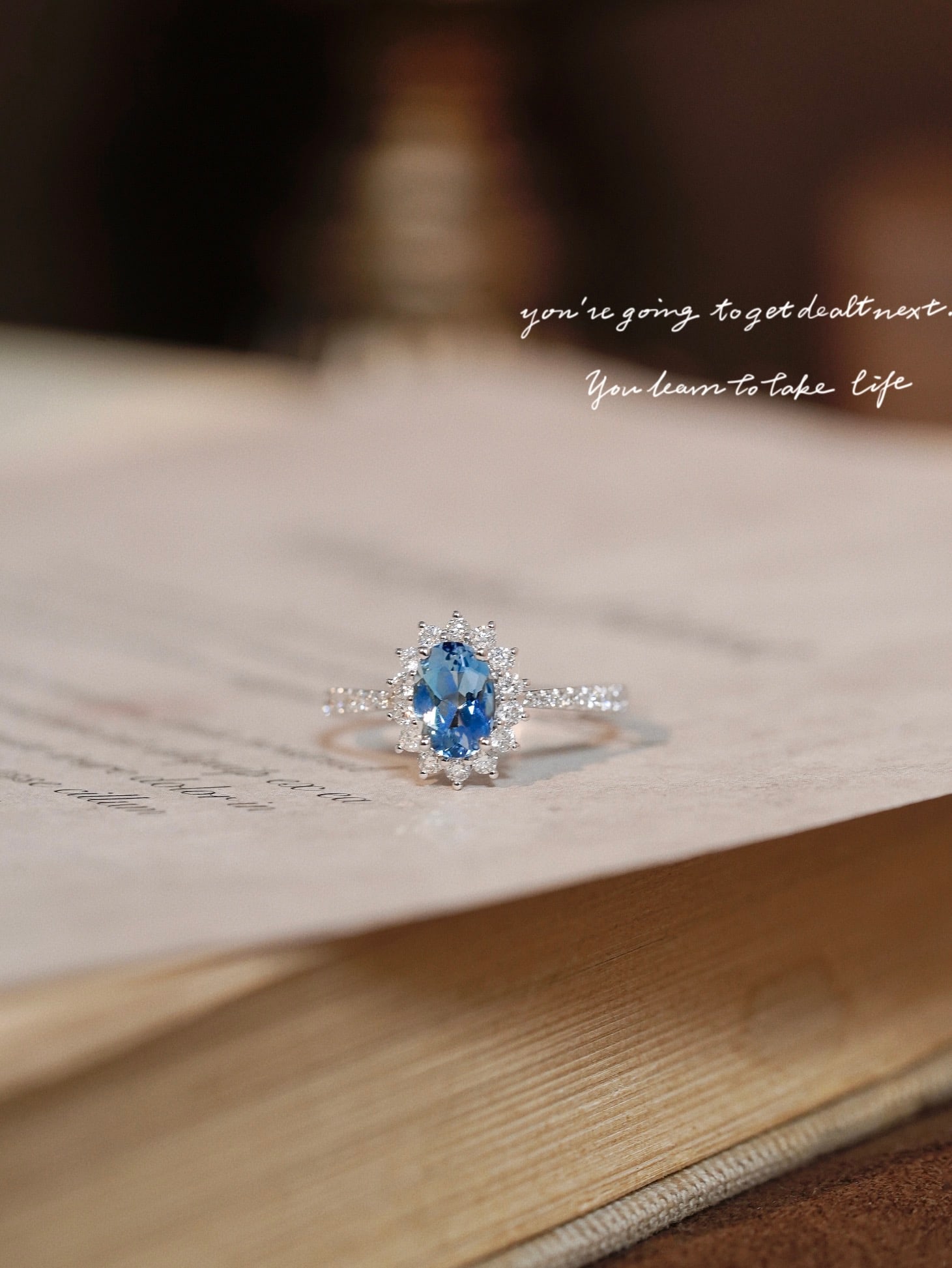 18k Diamond Aquamarine Ring - 6