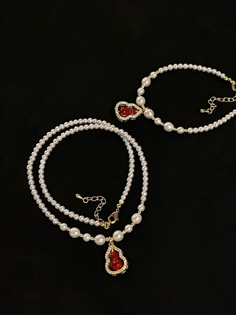 Gourd Pearl Necklace - 3