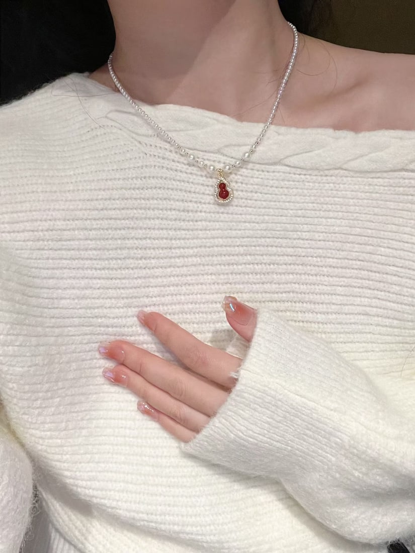 Gourd Pearl Necklace - 4