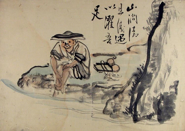 (attr. To) NANGAKU, Watanabe (1767-.1815) - A Shijo- and Nanga-style sketchbook - 5