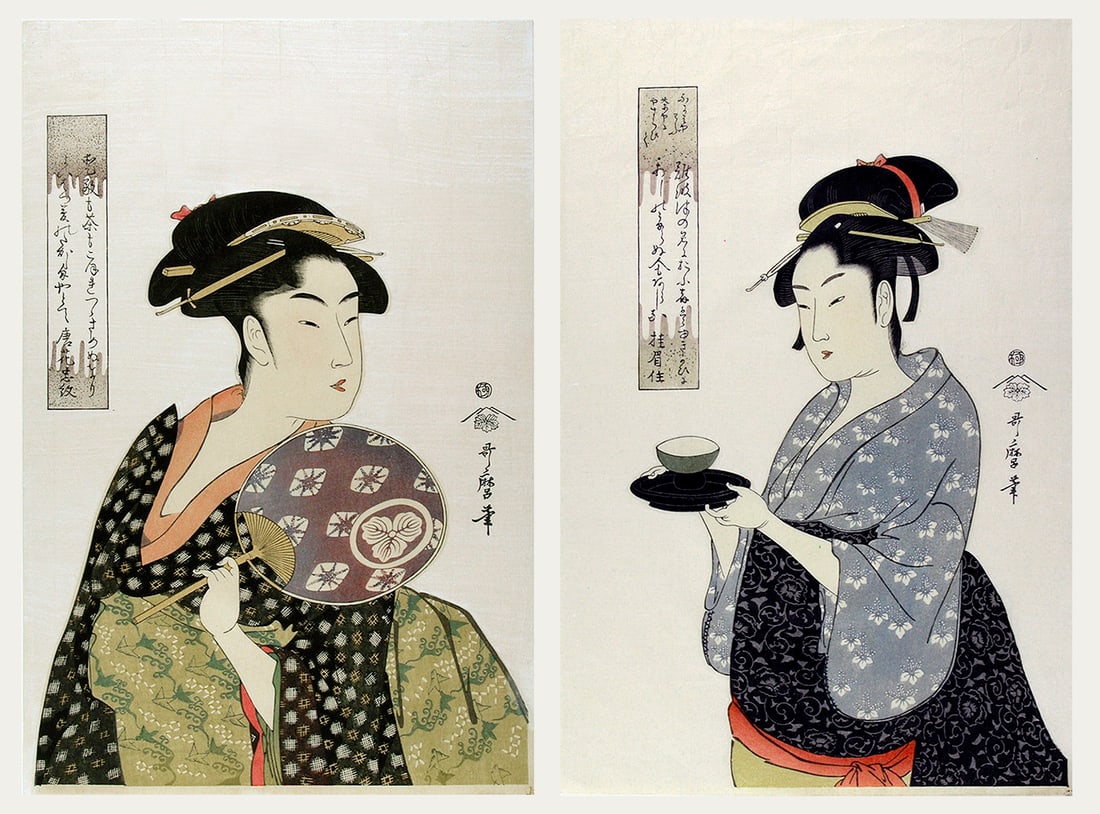 UTAMARO, Kitagawa (1750-1806) - Ohisa, the tea-house servant and Okita, the waitress (1 of 1)