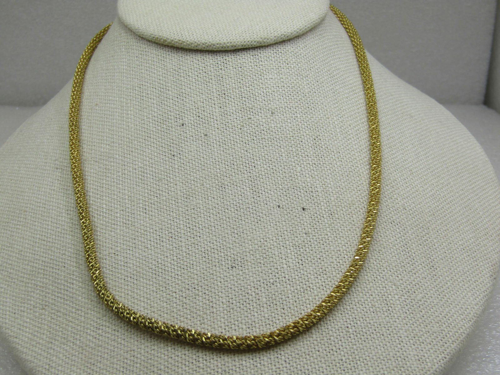 Vintage Gold over Sterling 3.5mm Round Link Necklace, 18" - 2