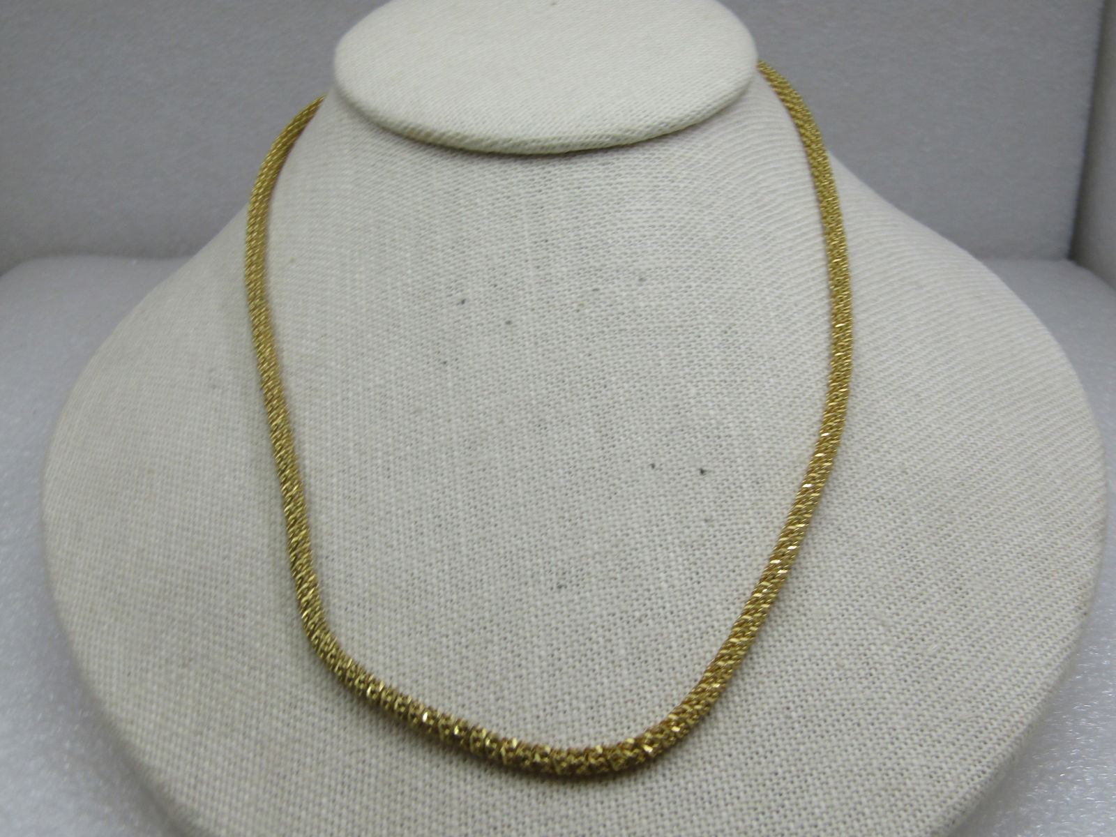 Vintage Gold over Sterling 3.5mm Round Link Necklace, 18" - 5