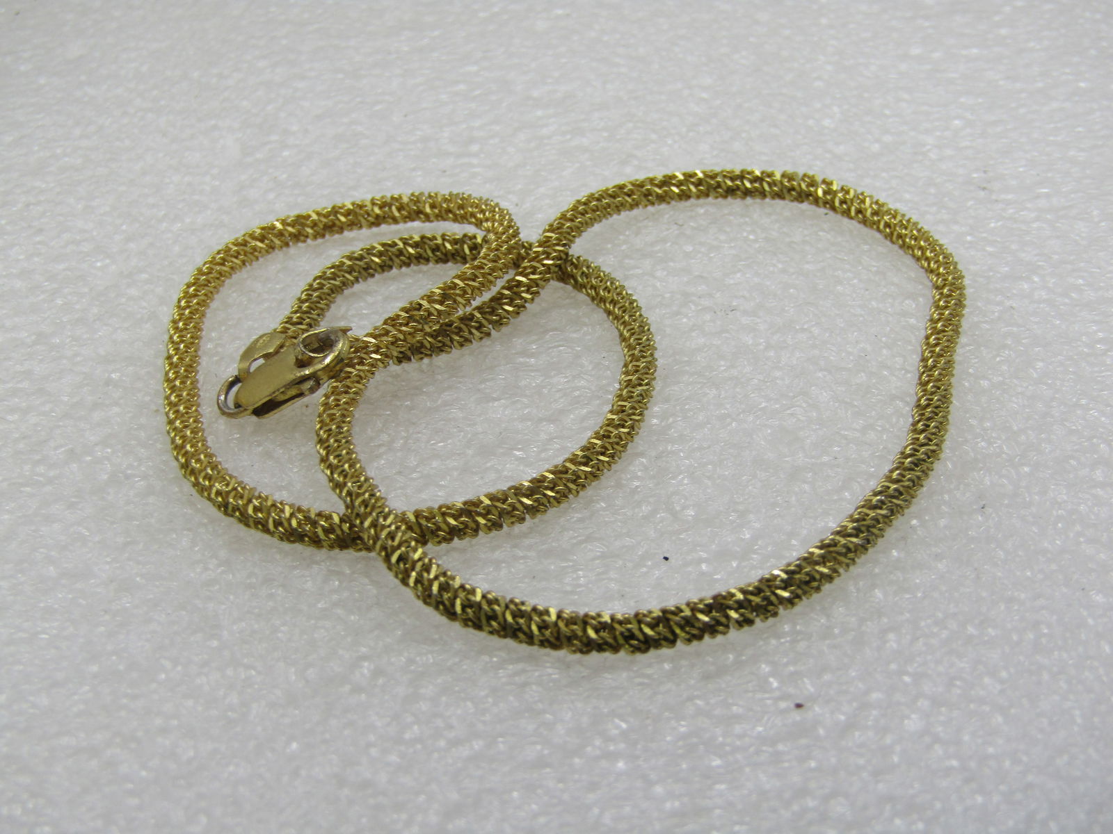 Vintage Gold over Sterling 3.5mm Round Link Necklace, 18" - 8