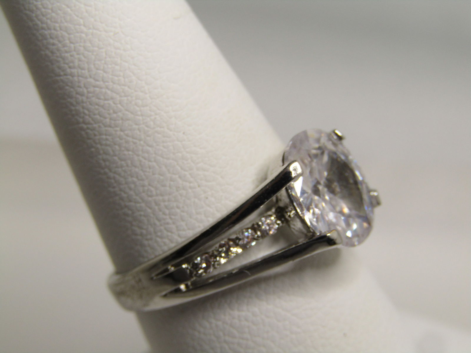 Vintage Amethyst Baguette Stepped Ring, Sz. 8, Avon, 1970's-1980's, Gold Plated - 2