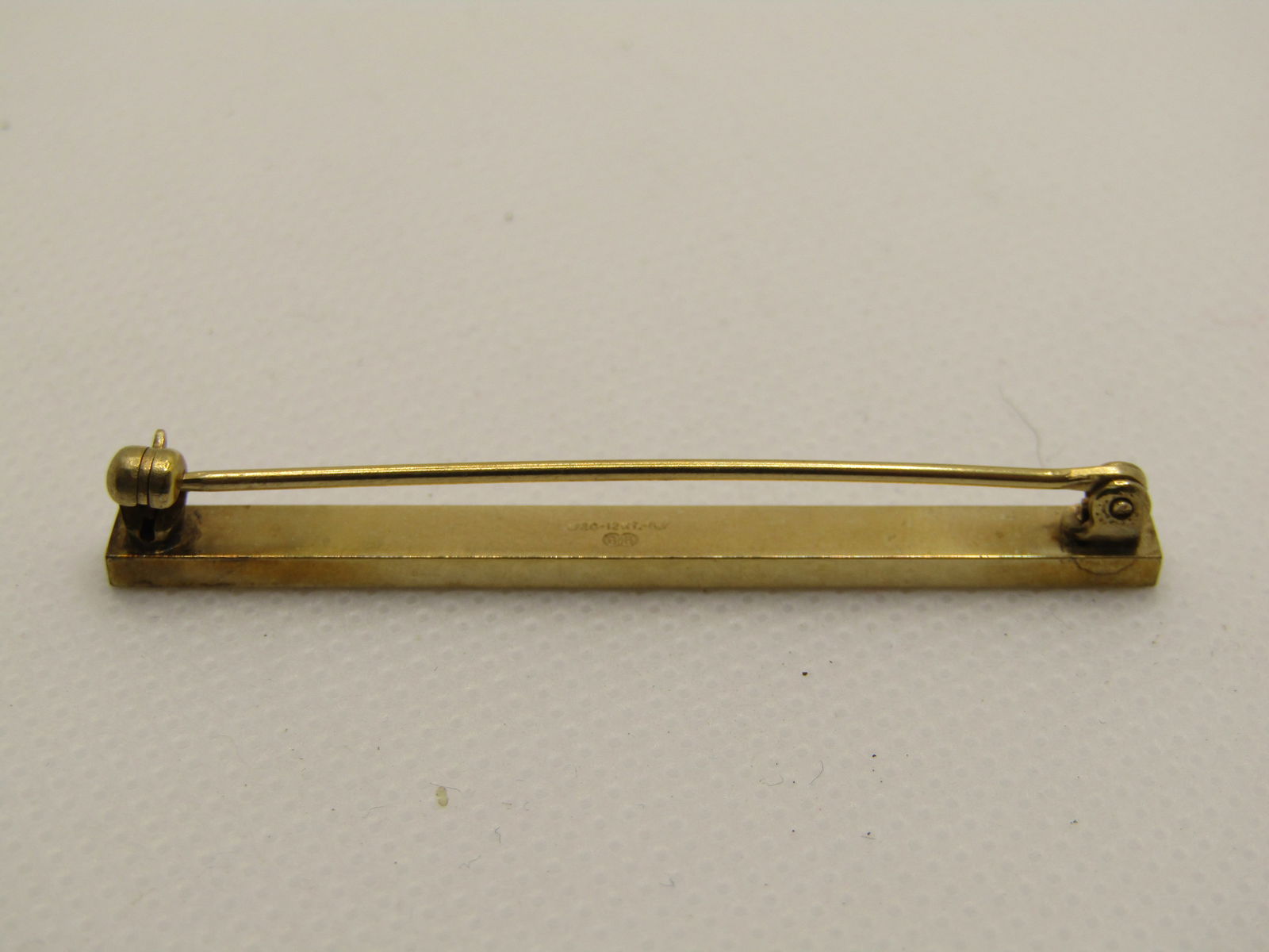 Vintage 12kt G.F. Engraved LBT Bar Brooch,, Signed B B, 2" - 4
