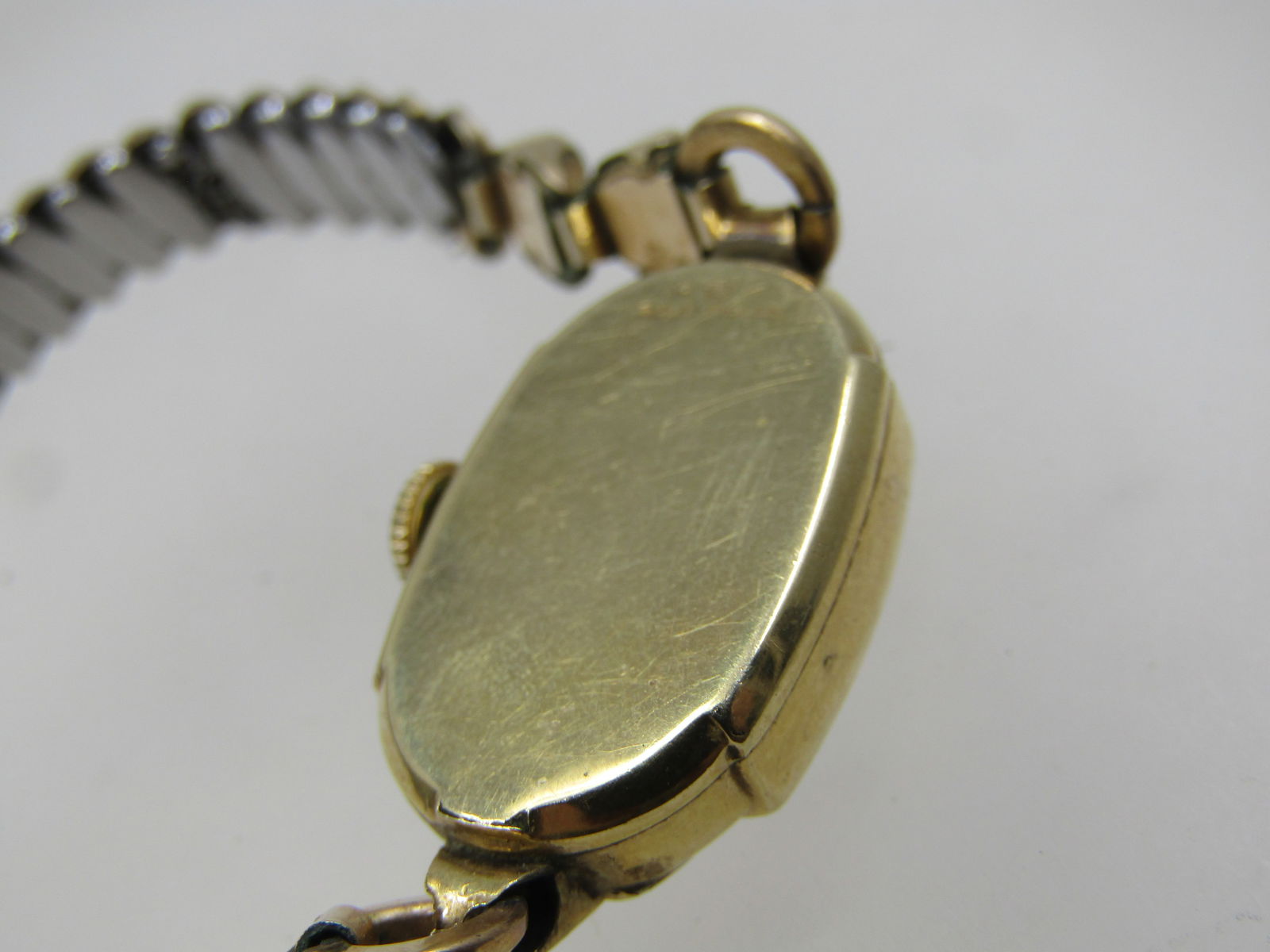 Vintage 14kt GF Lady Elgin Watch, Hearts on Band, Repair/Repurpose - 3