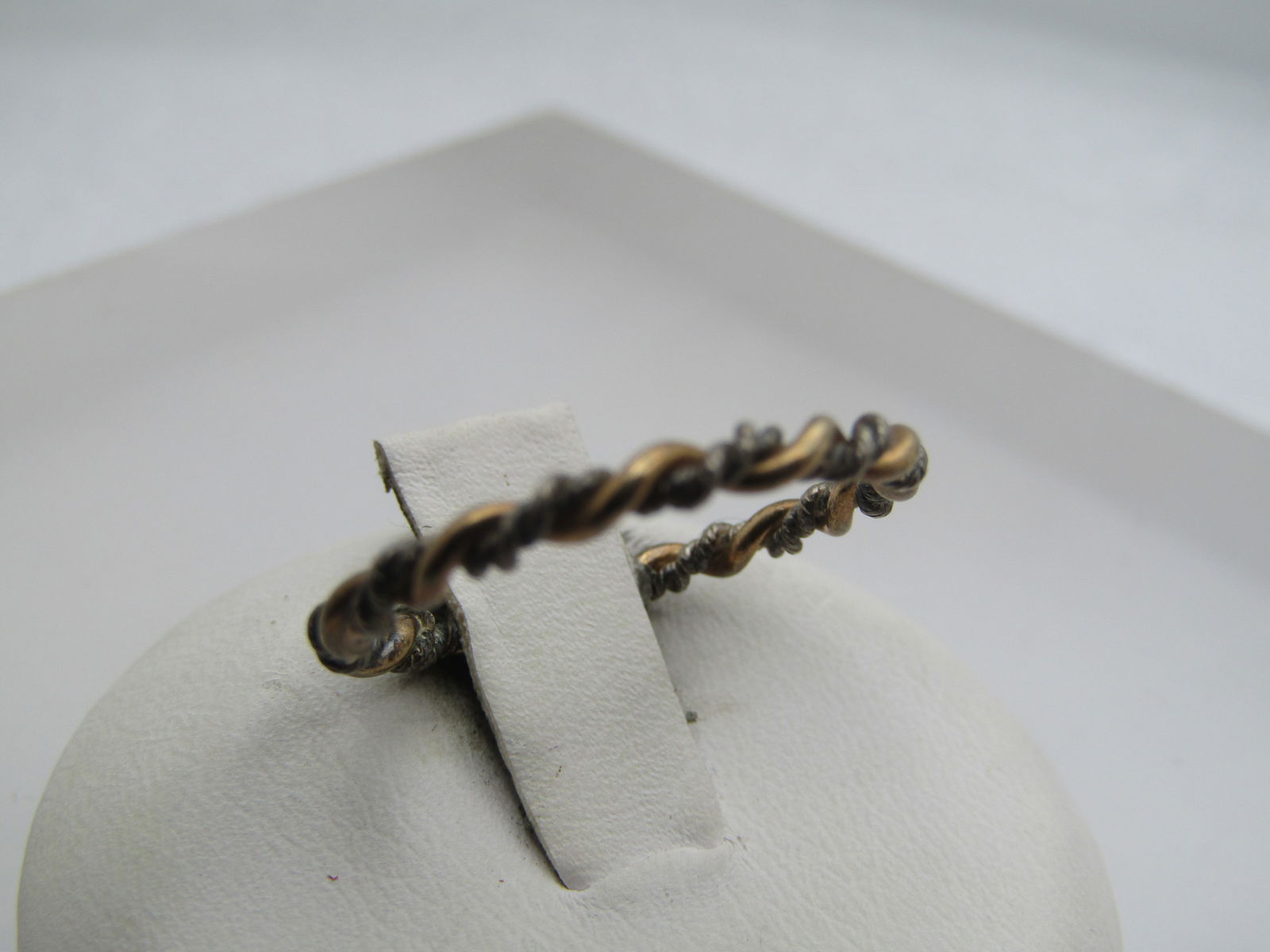 Vintage Sterling Gold Plated Twisted Ring, Sz. 7, 1960's-1970's - 2