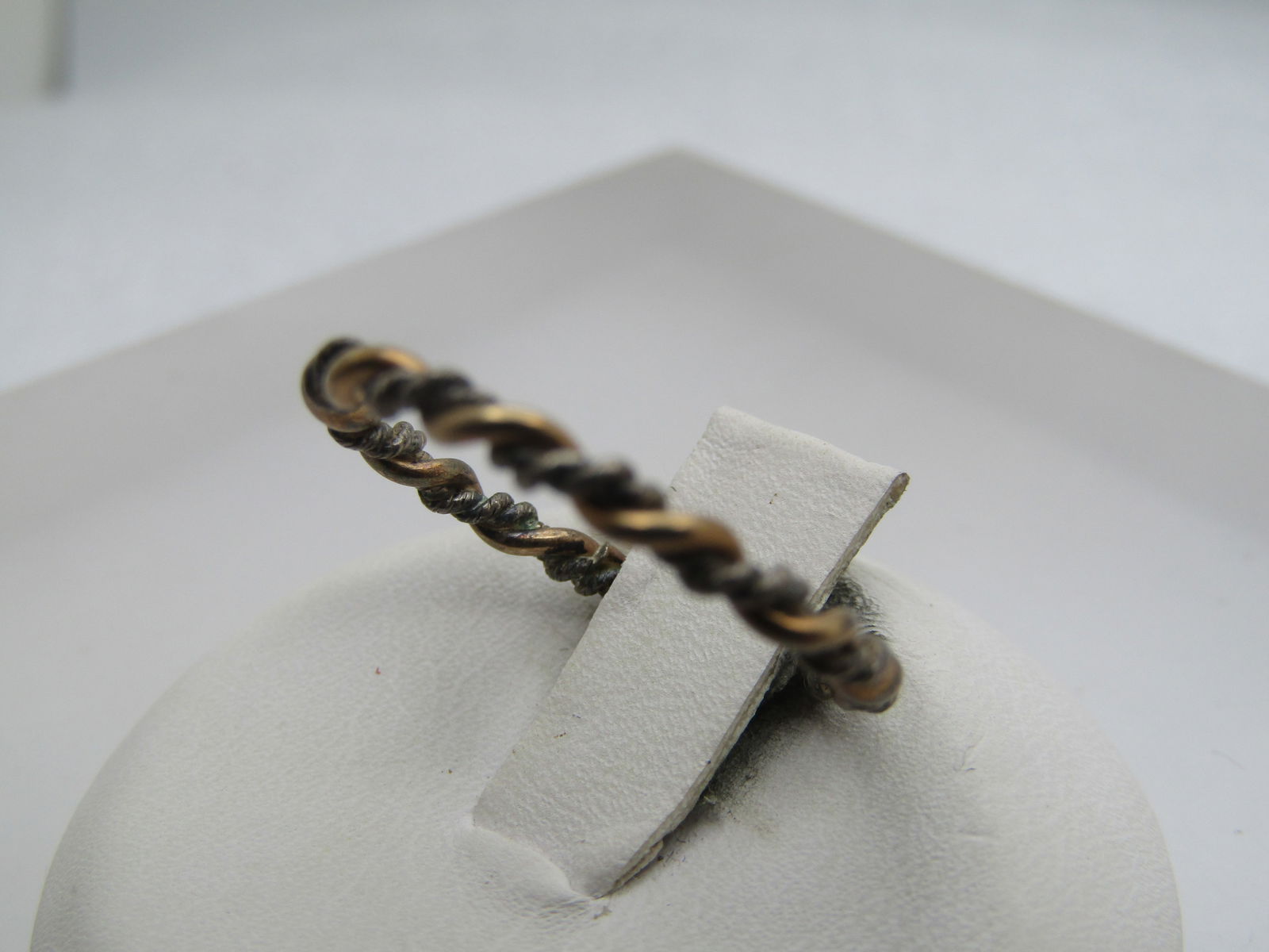 Vintage Sterling Gold Plated Twisted Ring, Sz. 7, 1960's-1970's - 3