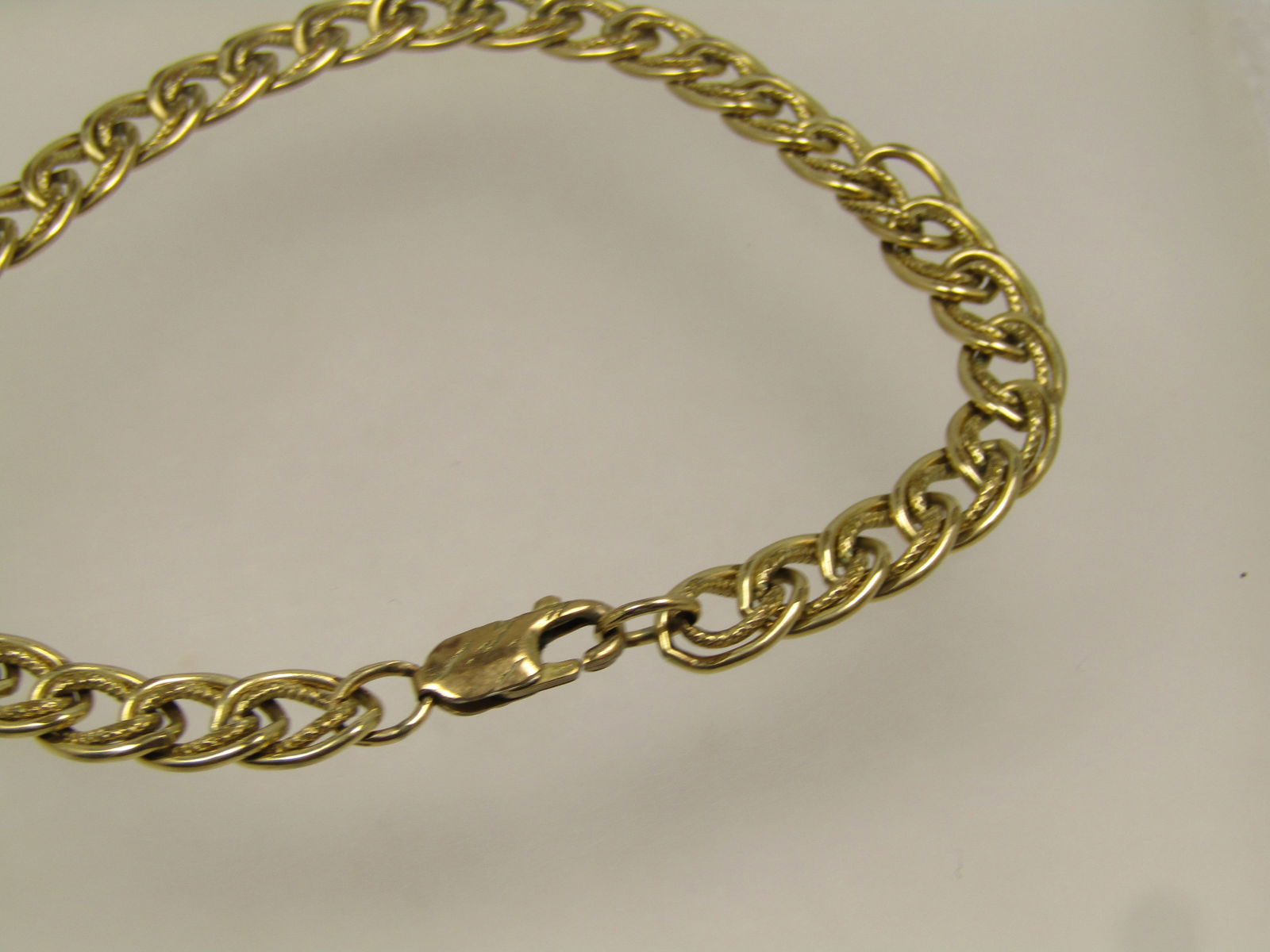 Vintage Gold Filled Double Link Bracelet, 7.25", 1980's - 3
