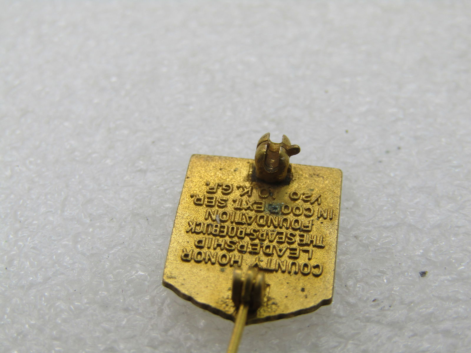 Vintage 4 H Leadership Brooch, Enameled, 1/20 10kt G.F. Sears Roebuck Award - 5