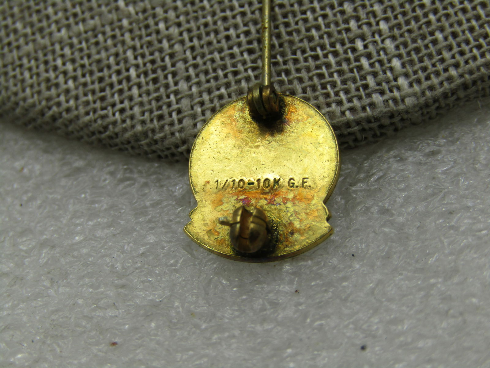 10kt G.F. Eastern Star Masonic 25 YR Service Pin - 5