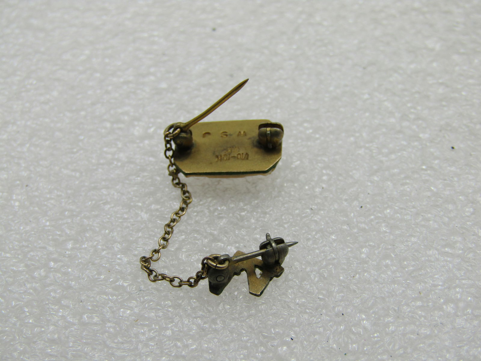 Vintage 10Kt G.F. Class Pin, 44 on Chain - 4