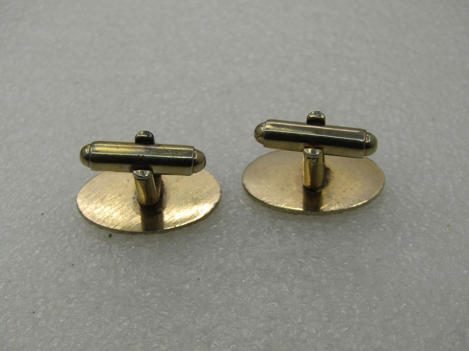 Vintage Engraveable Cuff Links, 12kt G.F., 7/8" Oval, 1930's-1940's - 4